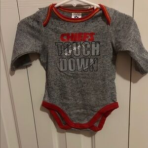 NFL Gray and Red Bodysuit with First Touchdown Design